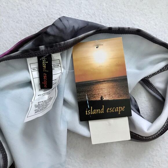Island Escape NWT Tye Dye Swim Bottom Women 6 - Picture 6 of 9